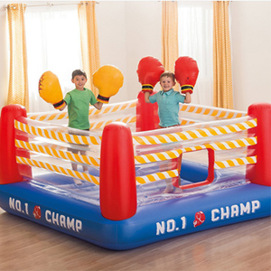 جامپینگ بادی طرح رینگ بوکس اینتکس با دستکش Inflatable jumping box design box Intex -اسباب بازی